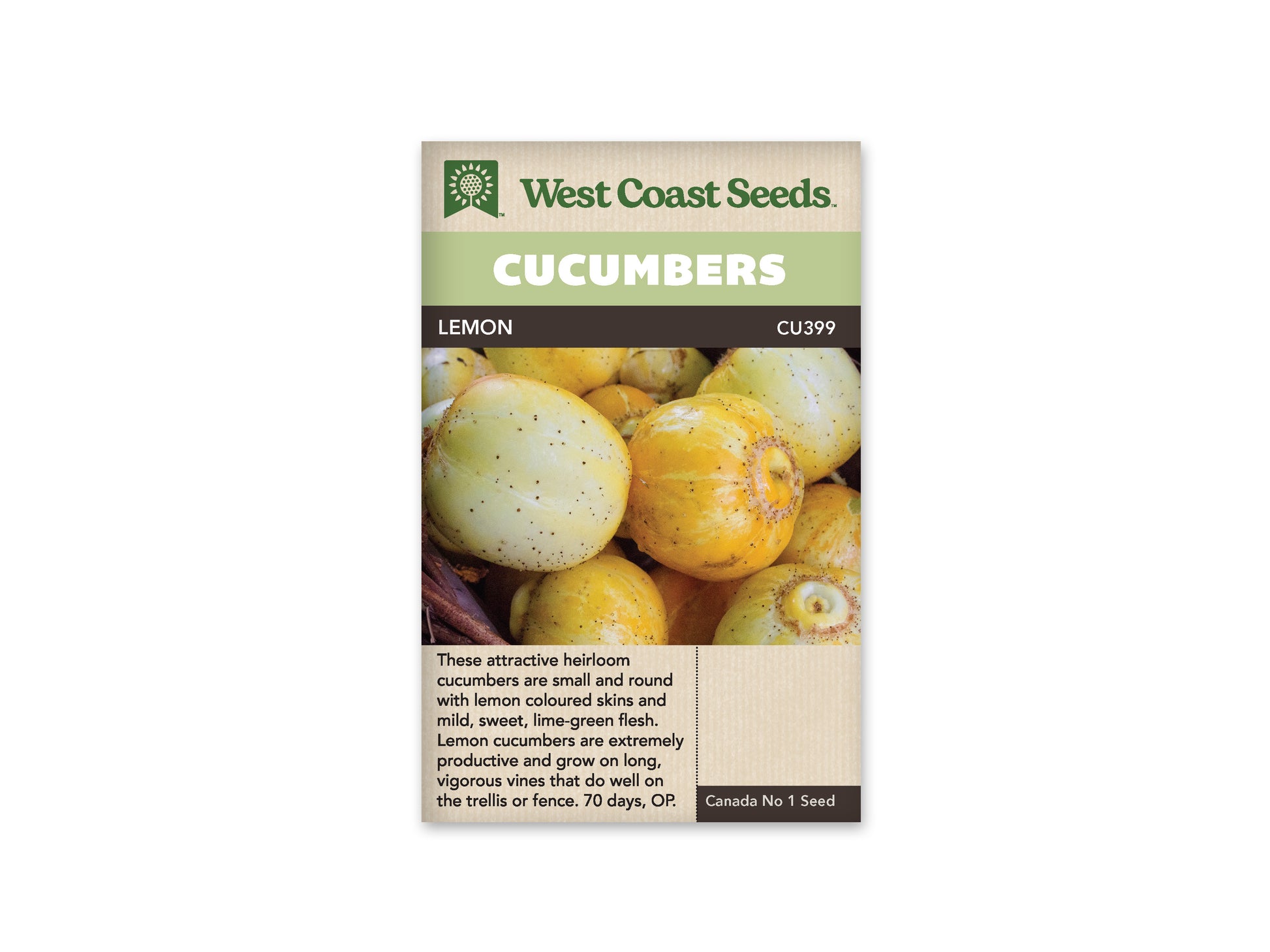 Cucumbers "Lemon Cucumber" West Coast Seeds