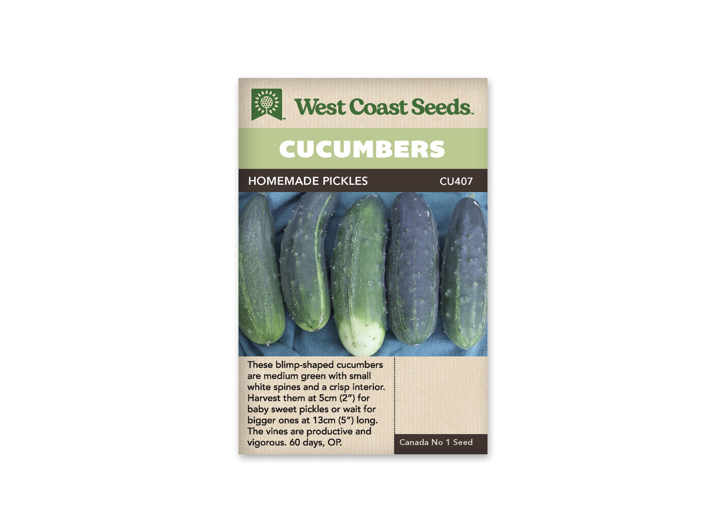 Cucumbers “Homemade Pickles” West Coast Seeds