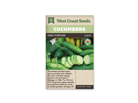 Cucumbers "Early Fortune Organic" West Coast Seeds