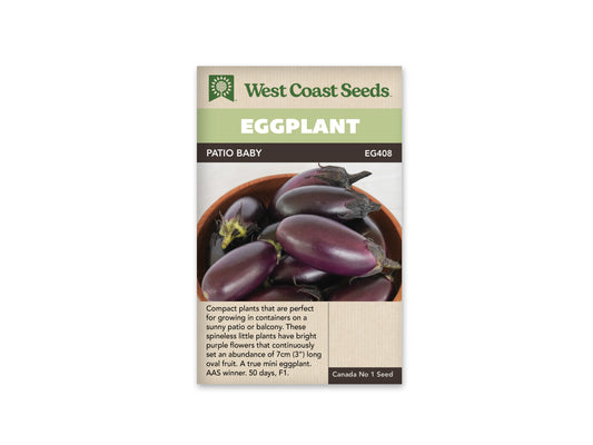 Eggplant "Patio Baby F1" West Coast Seeds