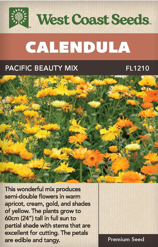 Calendula "Pacific Beauty Mix" West Coast Seeds
