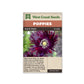 Poppies “Black Swan” West Coast Seeds