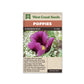 Poppies “Hungarian Blue” West Coast Seeds
