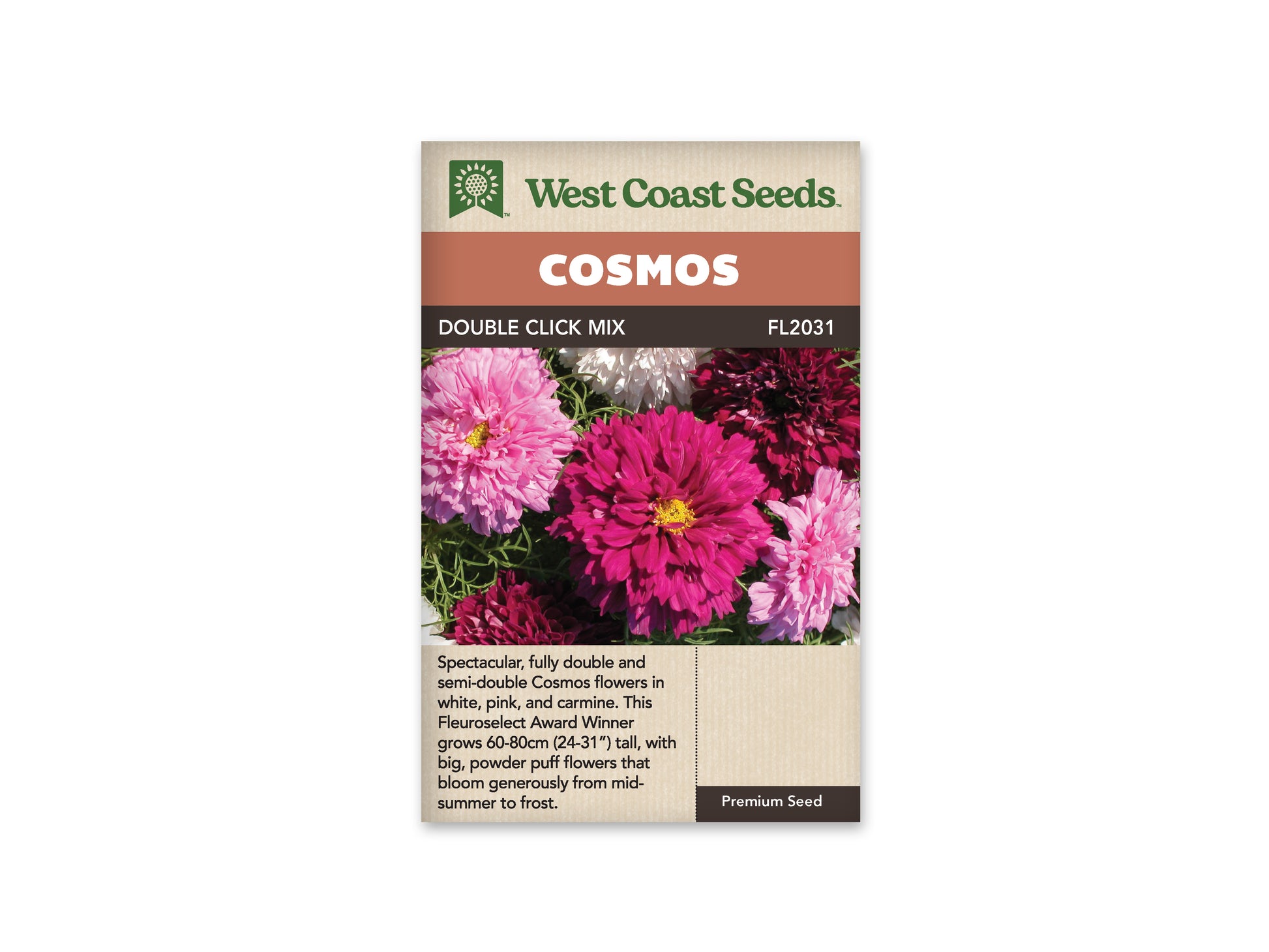 Cosmos “Double Click Assorted” West Coast Seeds
