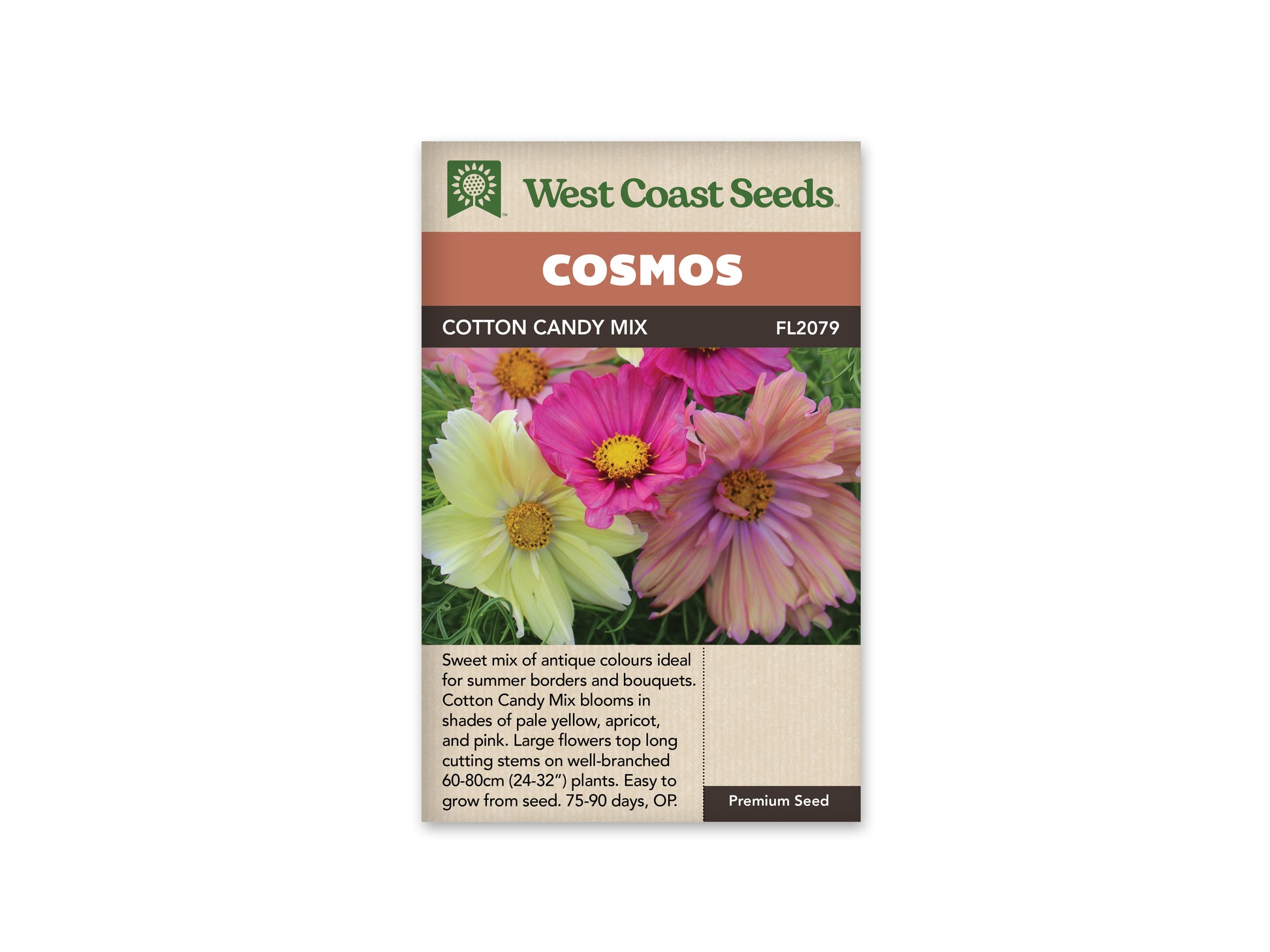 Cosmos "Cotton Candy Mix" West Coast Seeds