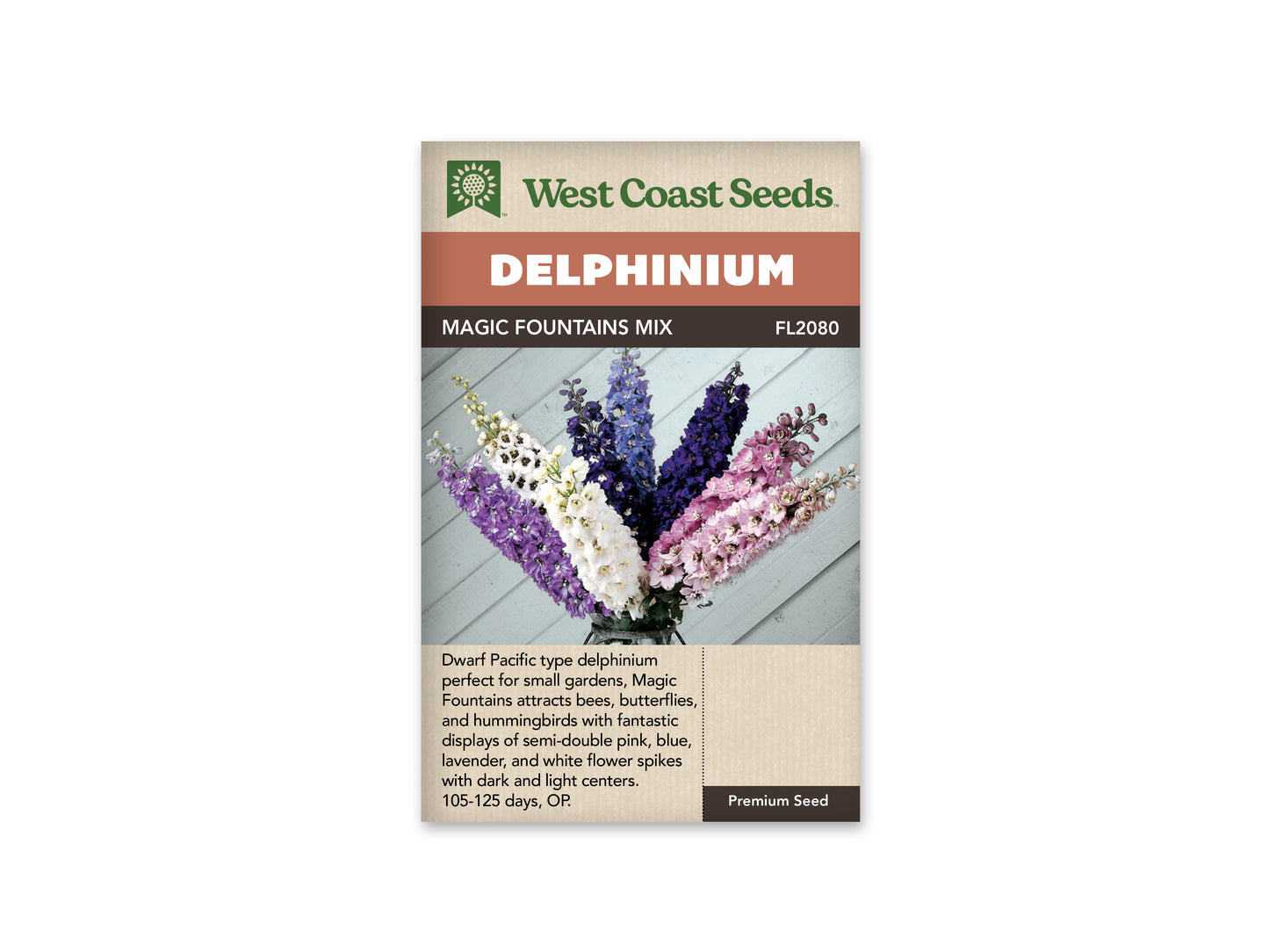 Delphinium "Magic Fountains Mix" West Coast Seeds