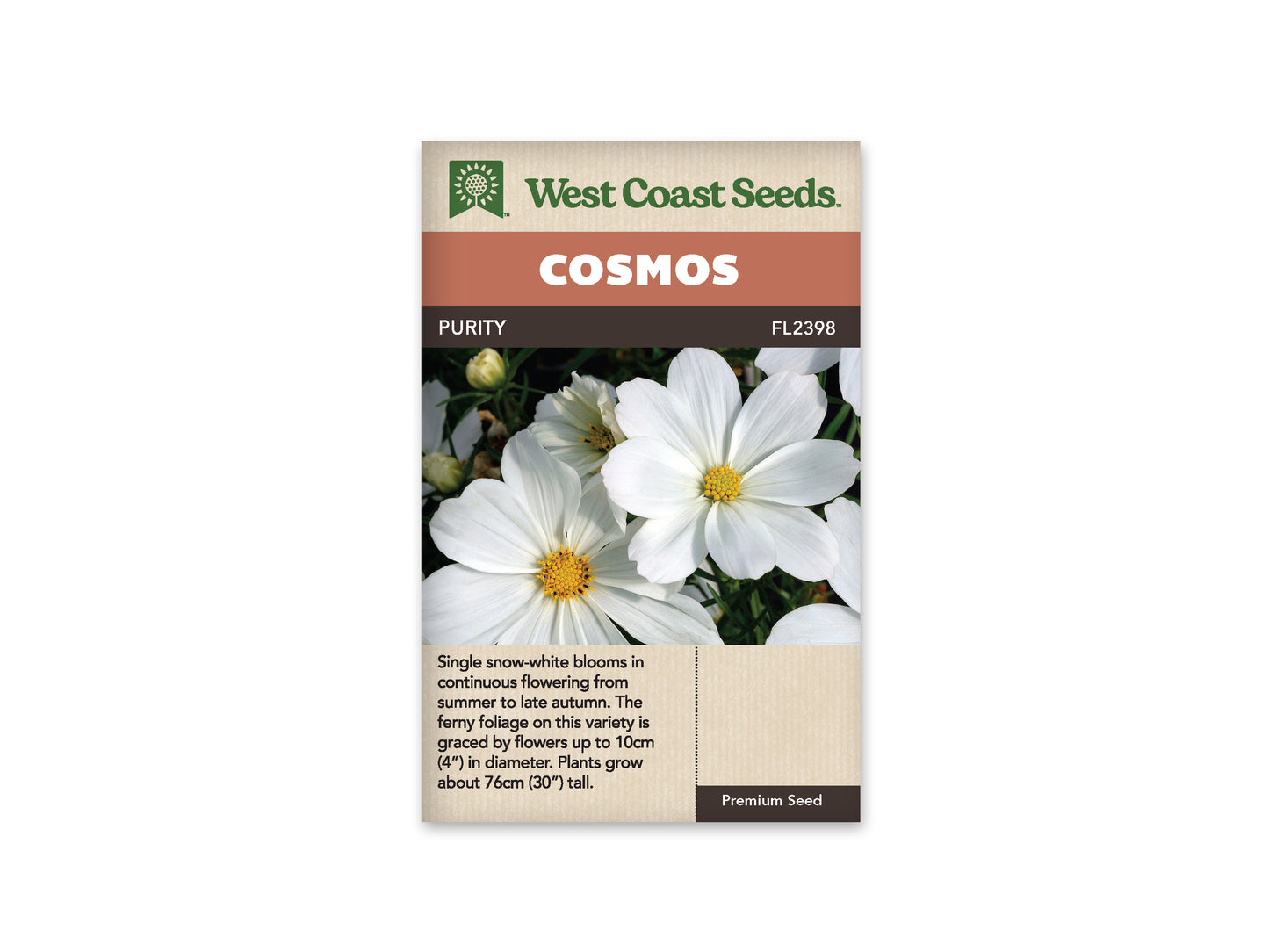 Cosmos "Purity" West Coast Seeds