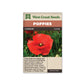Poppies “Flanders Poppy” West Coast Seeds