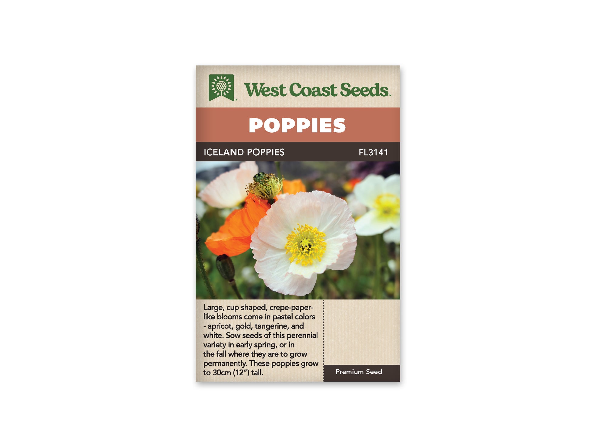 Poppies “Iceland” West Coast Seeds