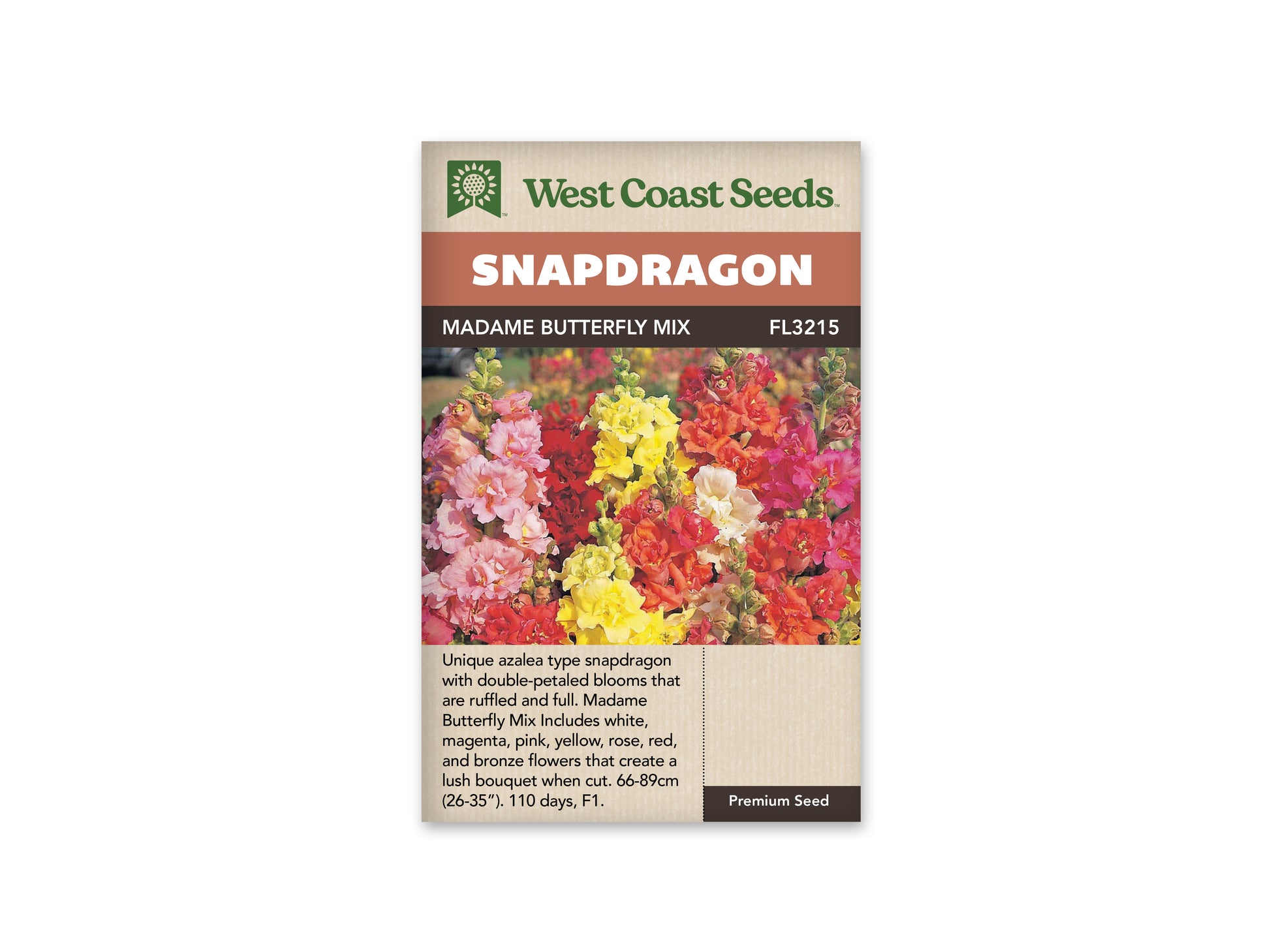 Snapdragon "Madame Butterfly Mix F1" West Coast Seeds
