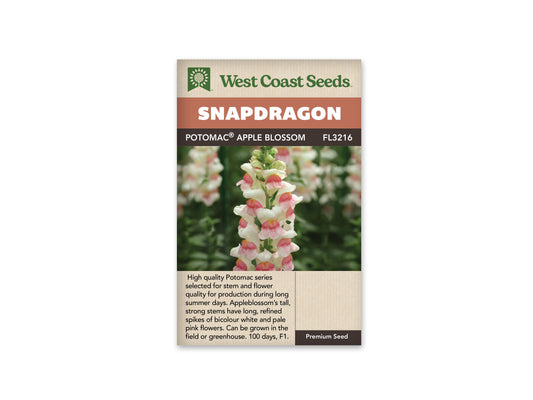 Snapdragon “Potomac Appleblossom F1” West Coast Seeds