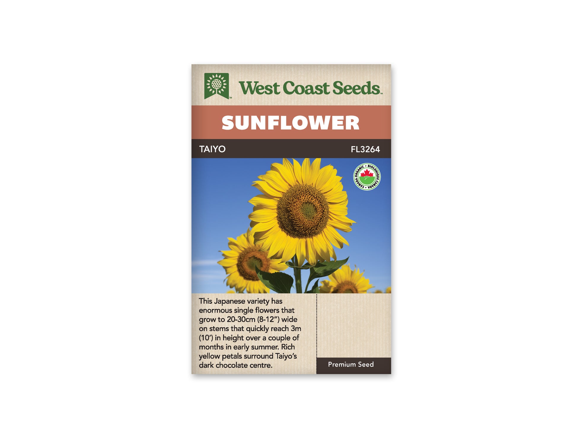 Sunflowers “Taiyo Organic” West Coast Seeds