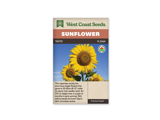 Sunflowers “Taiyo Organic” West Coast Seeds