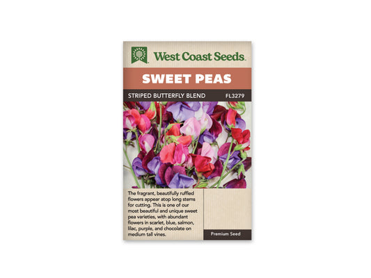 Sweet Peas “Butterfly Blend” West Coast Seeds