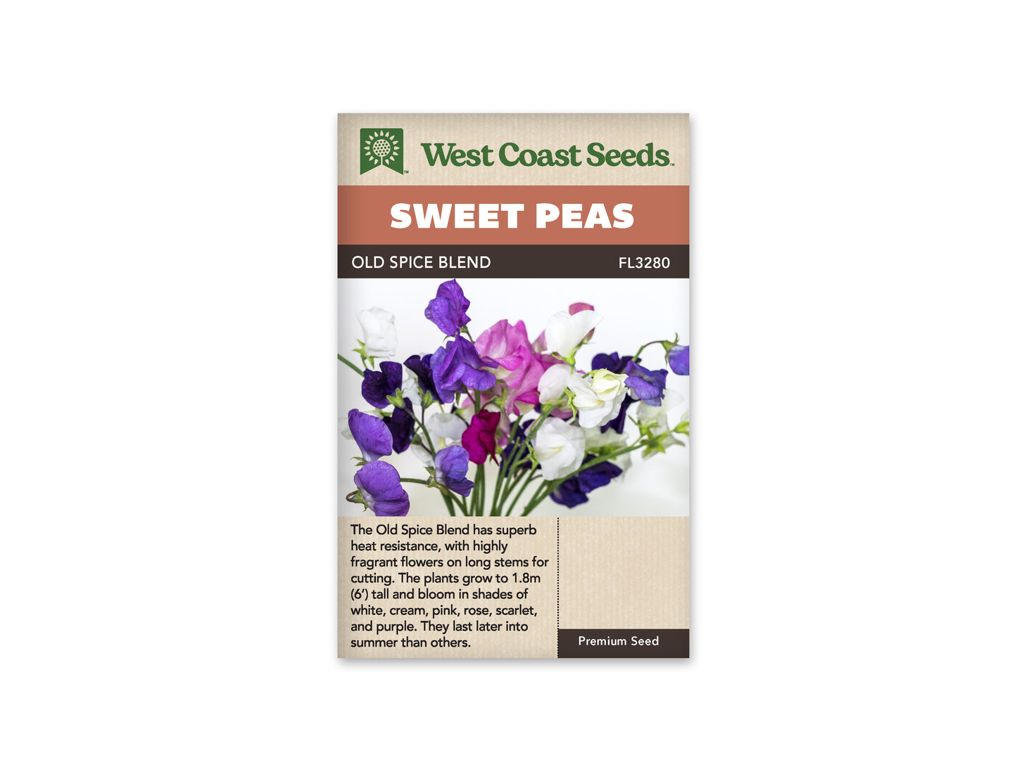 Sweet Peas "Old Spice Blend" West Coast Seeds