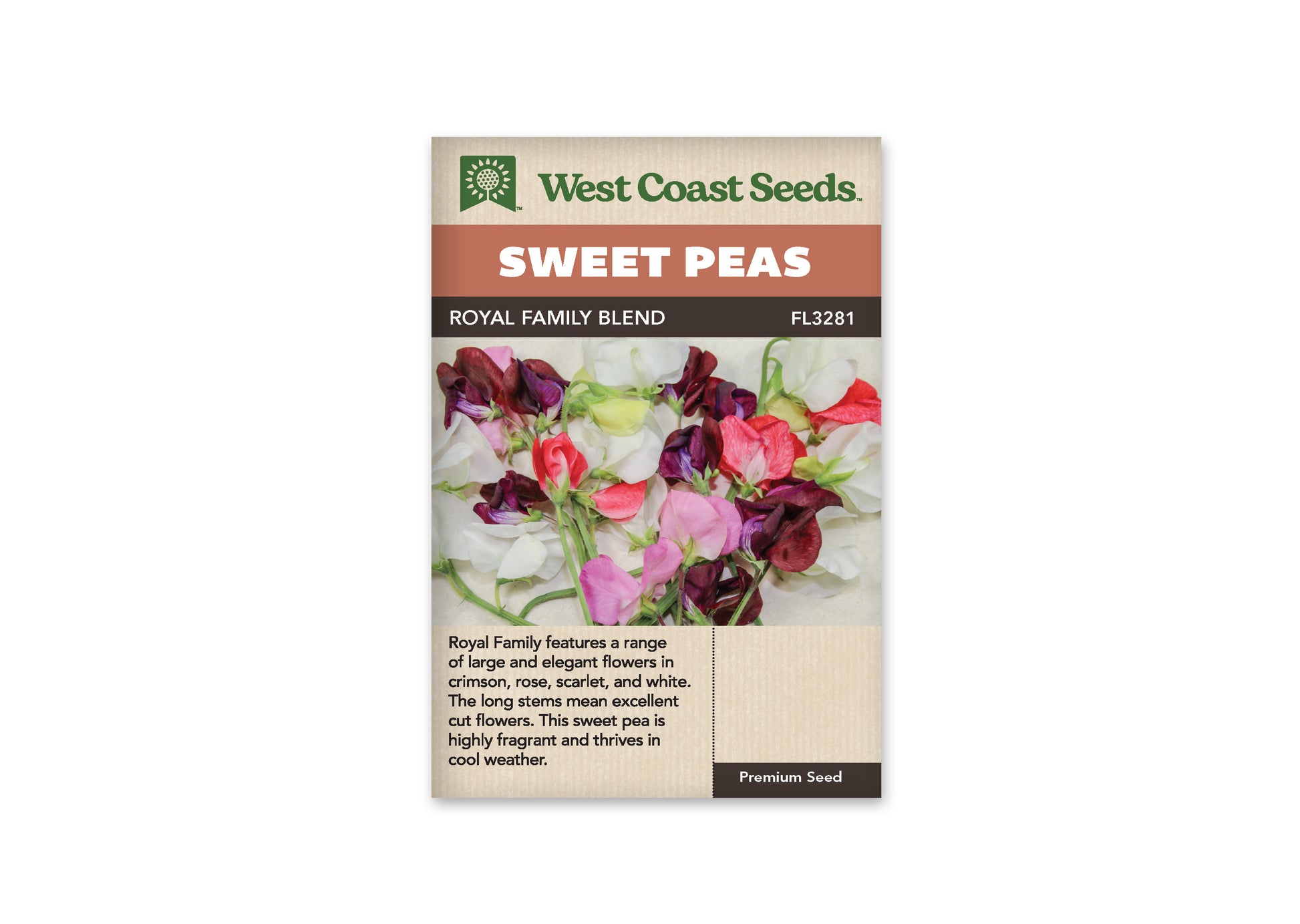 Sweet Peas "Royal Family Blend" West Coast Seeds