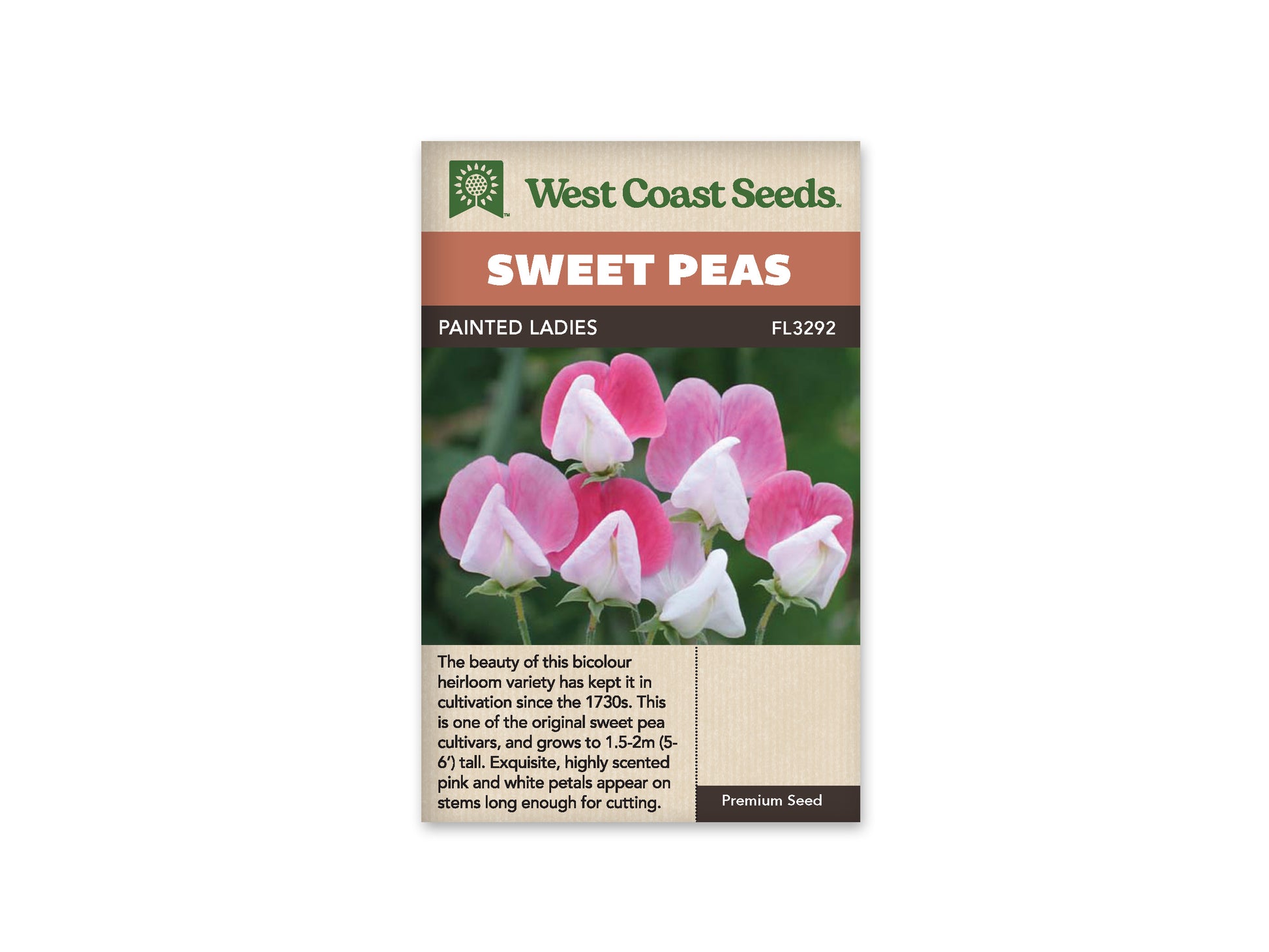 Sweet Peas “Painted Lady” West Coast Seeds