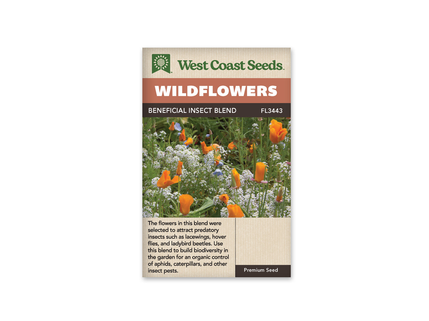 Wildflowers “Beneficial Insect Blend” West Coast Seeds