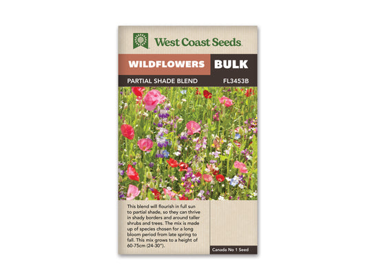 Wildflowers "Partial Shade Blend" West Coast Seeds
