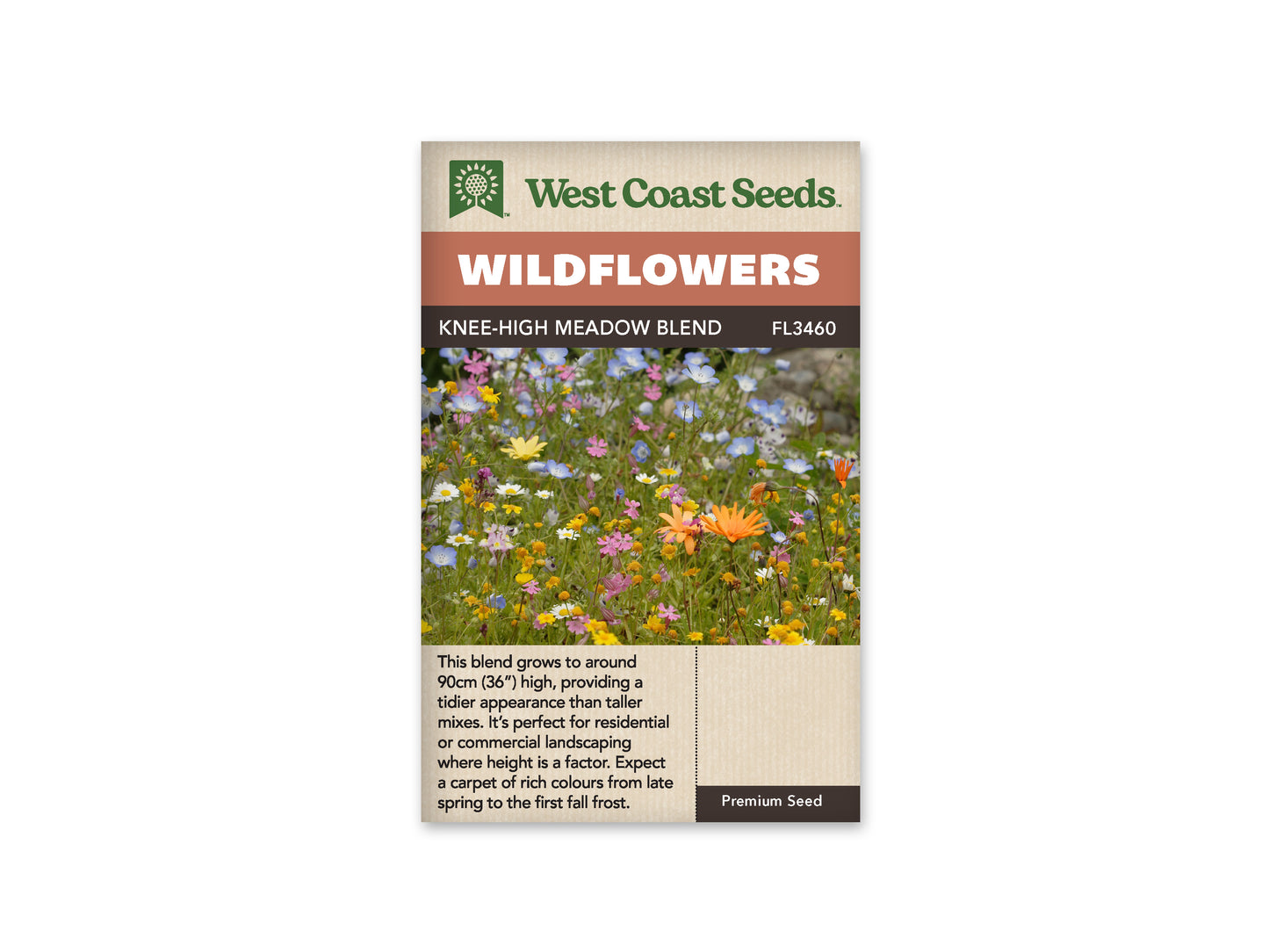Wildflowers "Knee High Meadow Blend" West Coast Seeds