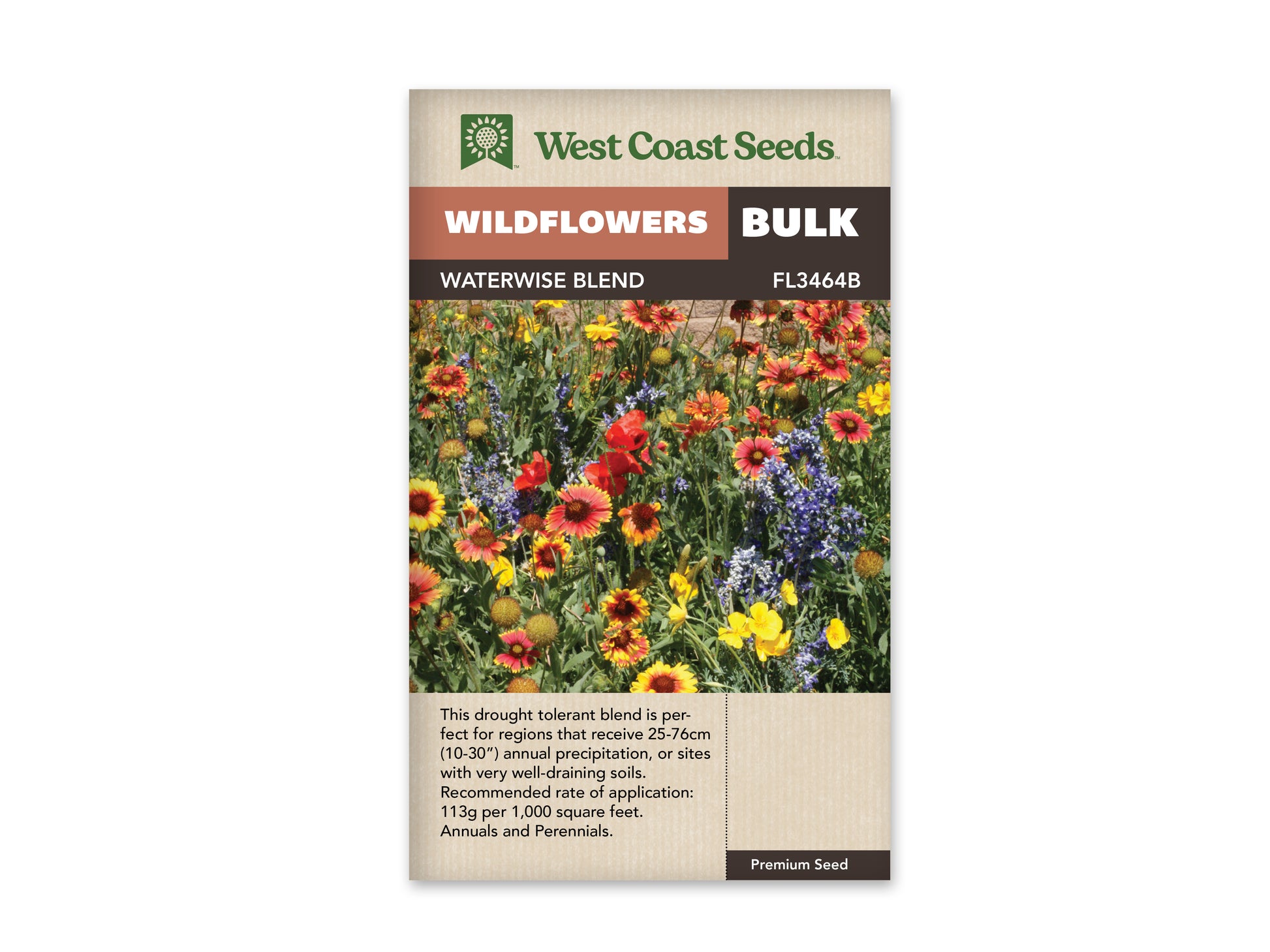 Wildflowers “Waterwise Blend” West Coast Seeds