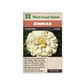 Zinnias “Polar Bear” West Coast Seeds