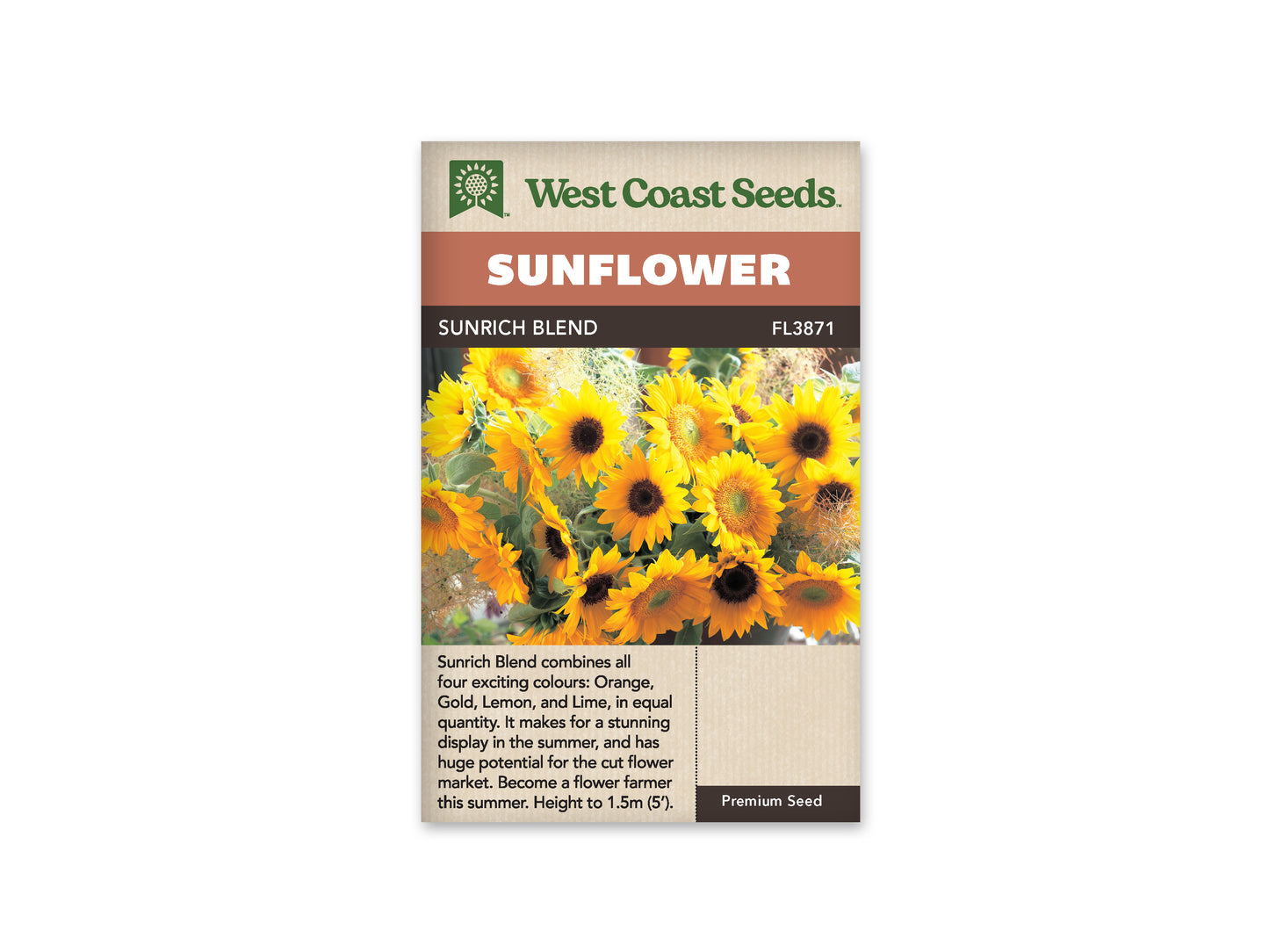 Sunflowers "Sunrich Sunflower Blend" West Coast Seeds