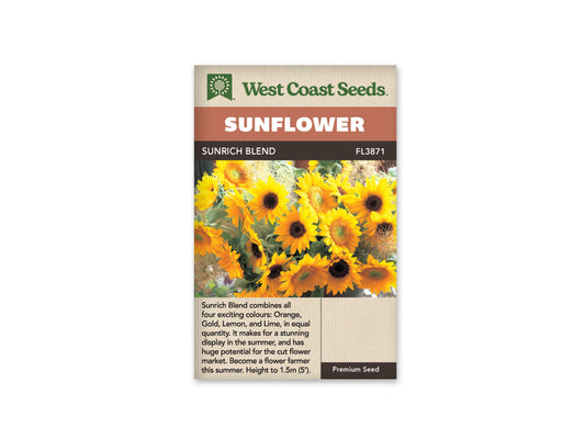 Sunflowers "Sunrich Sunflower Blend" West Coast Seeds