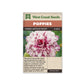 Poppies “Flemish Antique Peony” West Coast Seeds