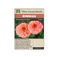Zinnias “Oklahoma Salmon” West Coast Seeds