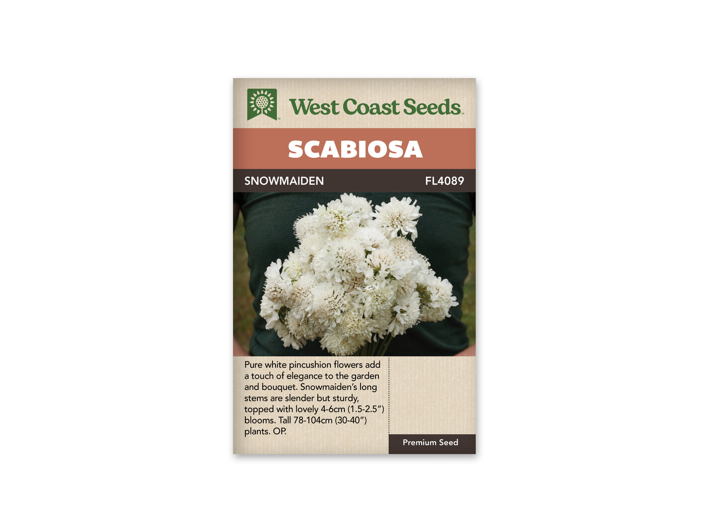 Scabiosa “Snowmaiden” West Coast Seeds