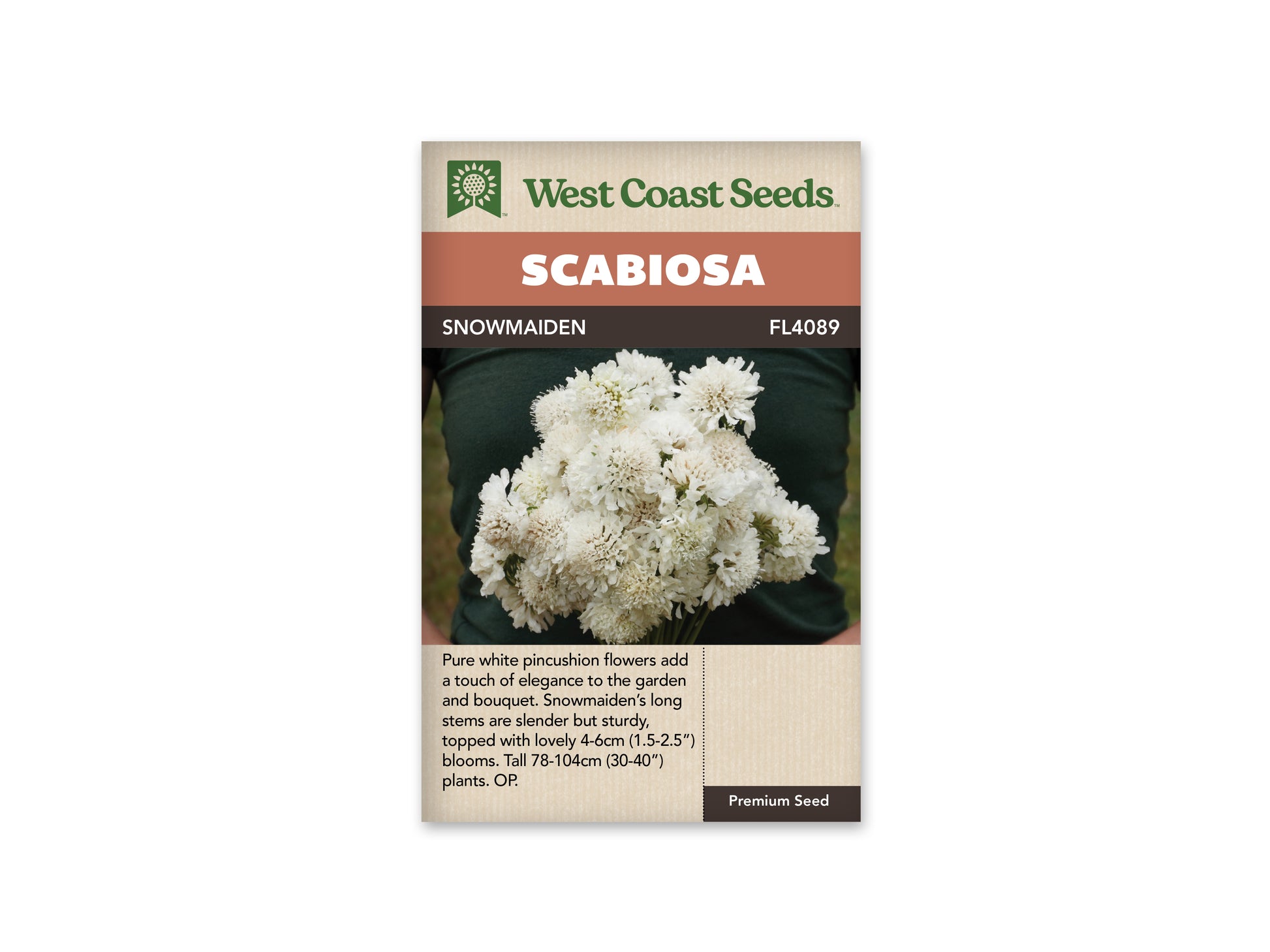 Scabiosa "Snowmaiden" West Coast Seeds
