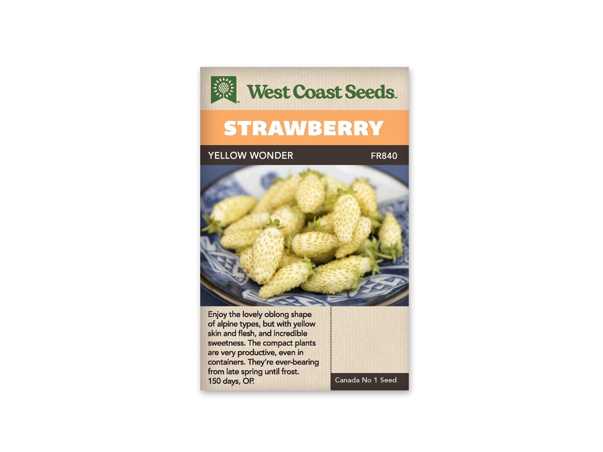Strawberry "Yellow Wonder" West Coast Seeds