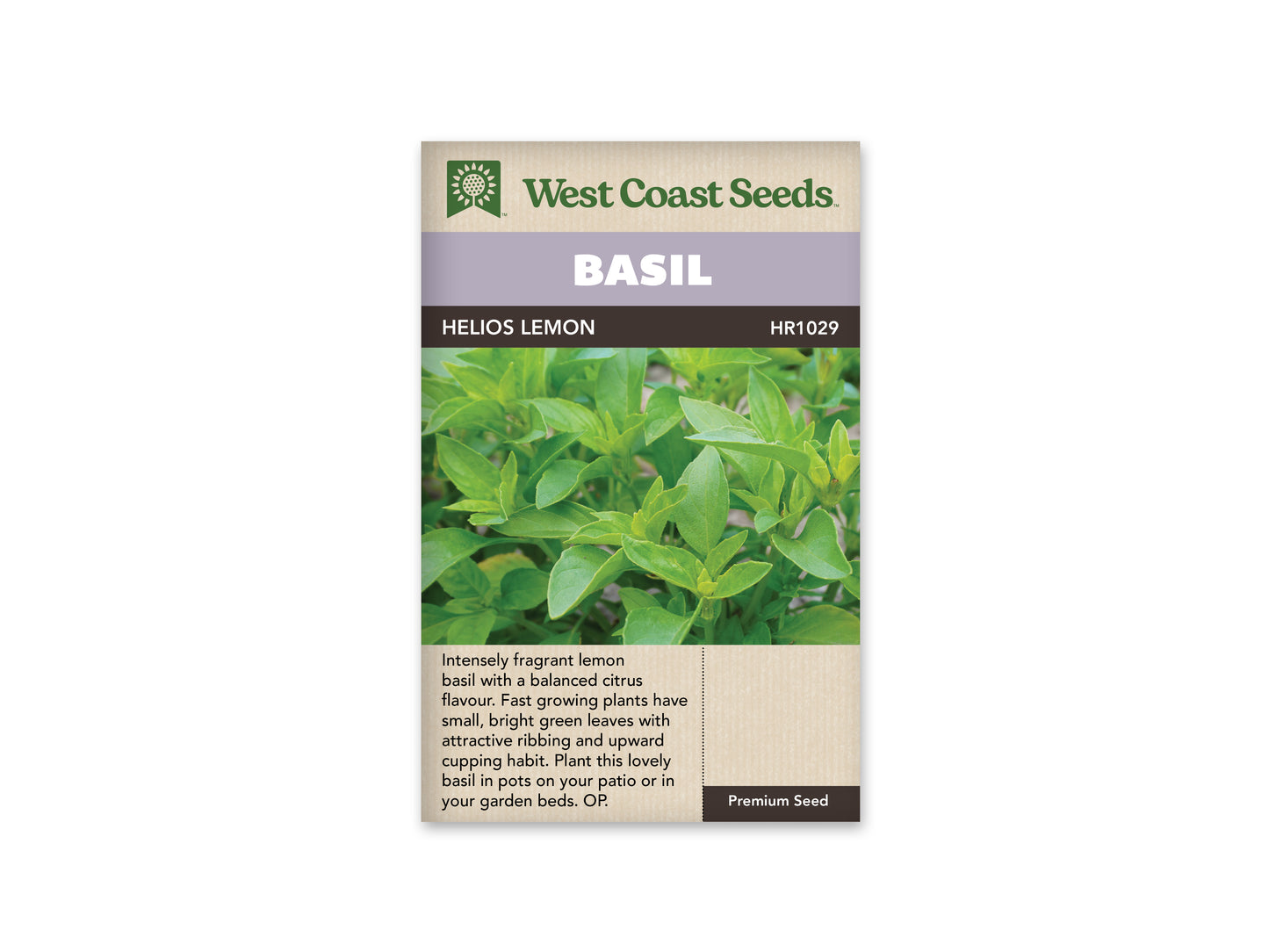 Basil "Helios Lemon" West Coast Seeds
