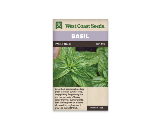 Basil “Sweet Basil” West Coast Seeds