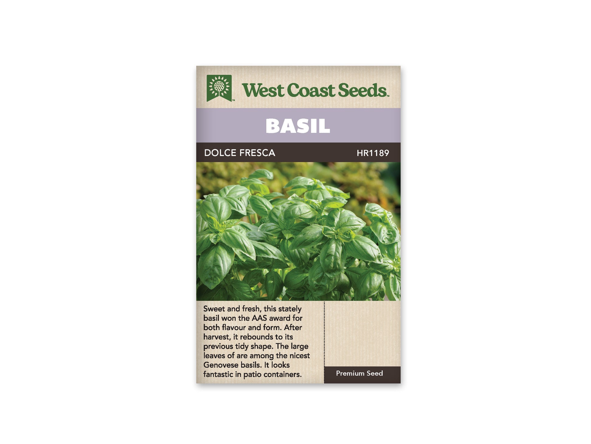 Basil "Dolce Fresca" West Coast Seeds
