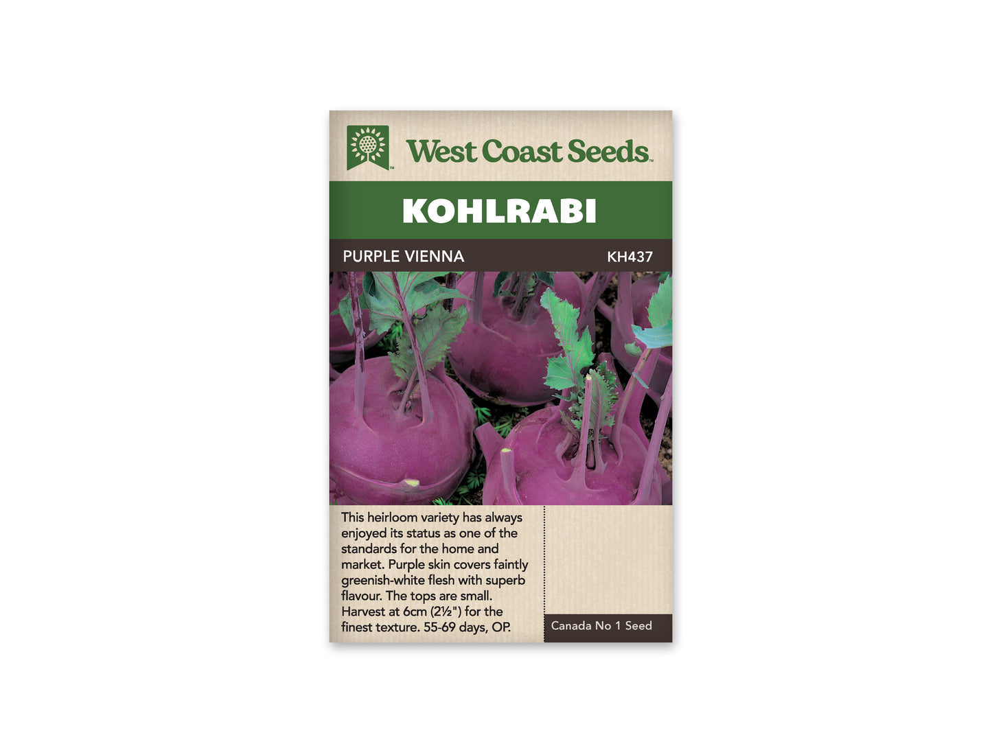Kohlrabi "Purple Vienna" West Coast Seeds