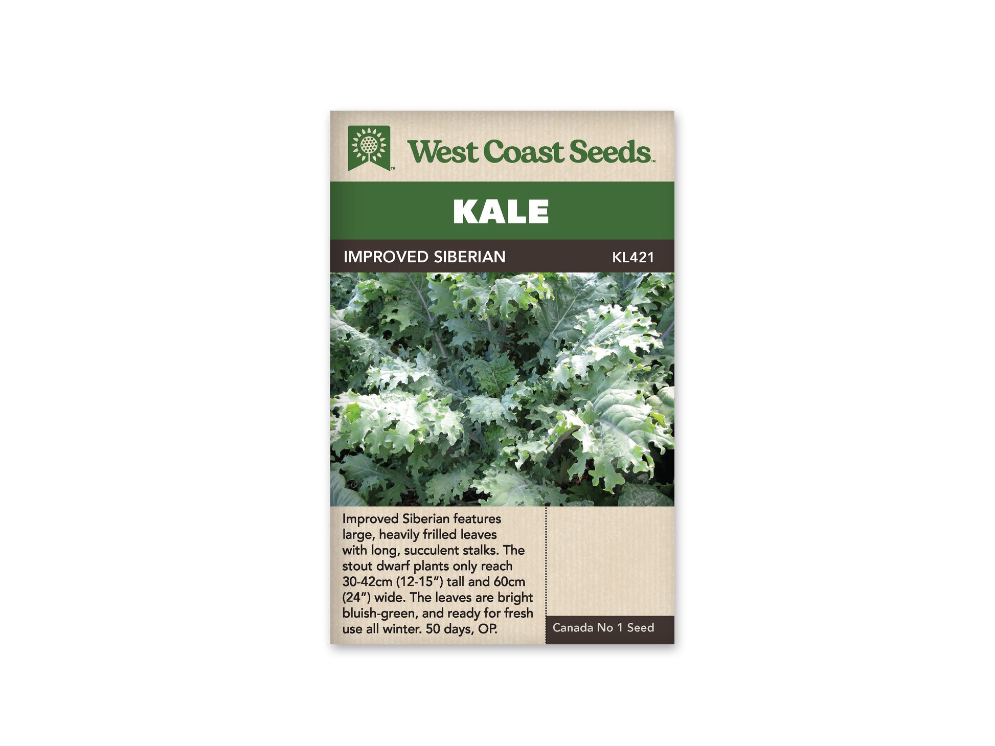 Kale "Improved Siberian" West Coast Seeds