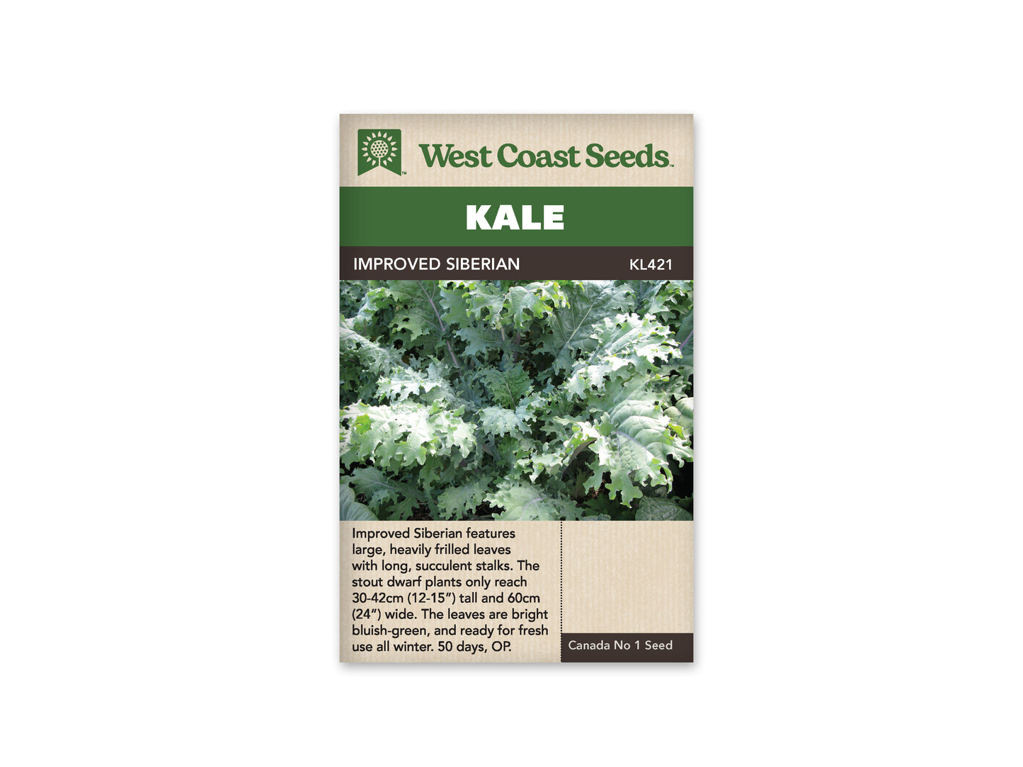 Kale "Improved Siberian" West Coast Seeds
