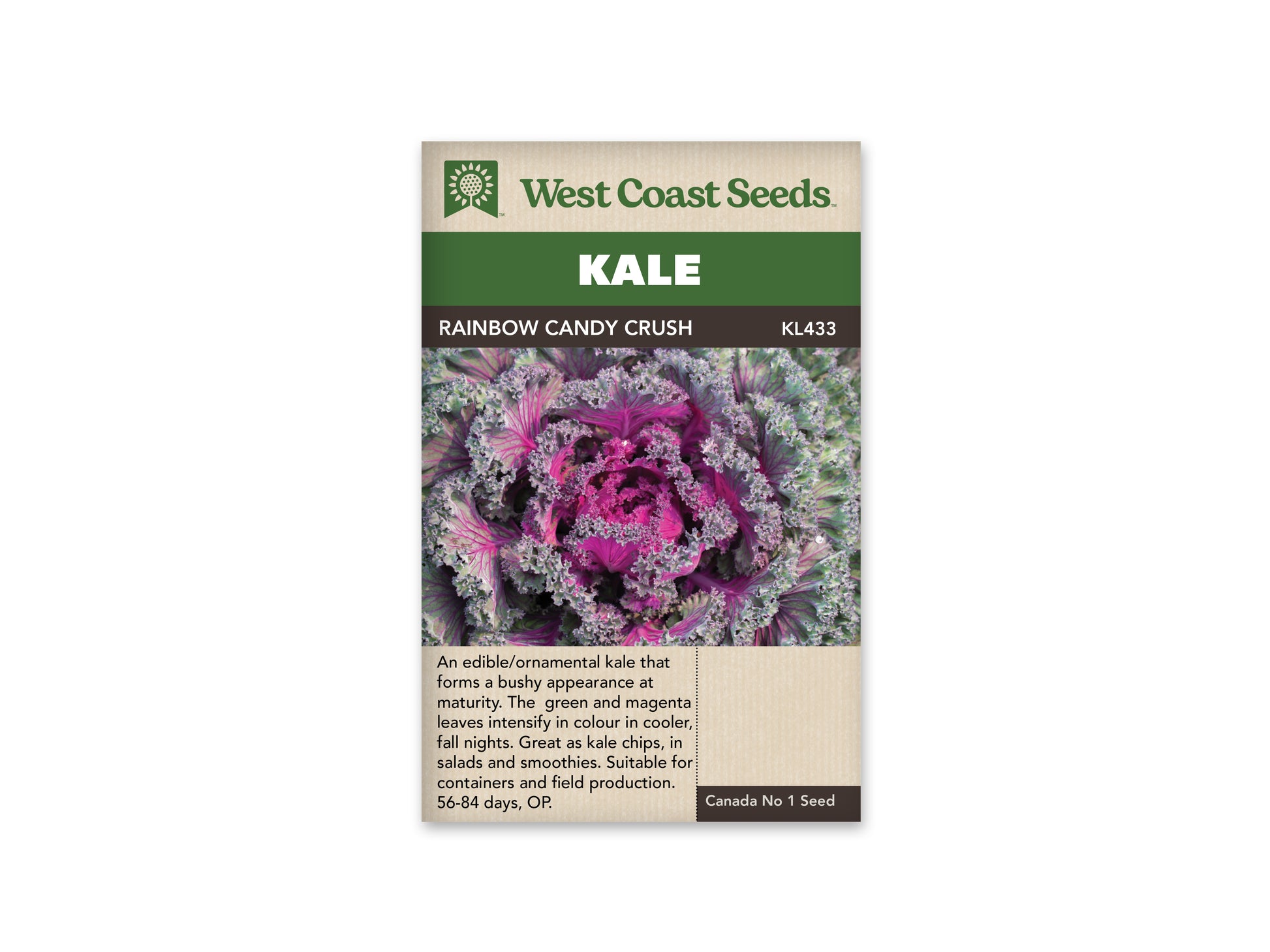 Kale "Rainbow Candy Crush F1" West Coast Seeds