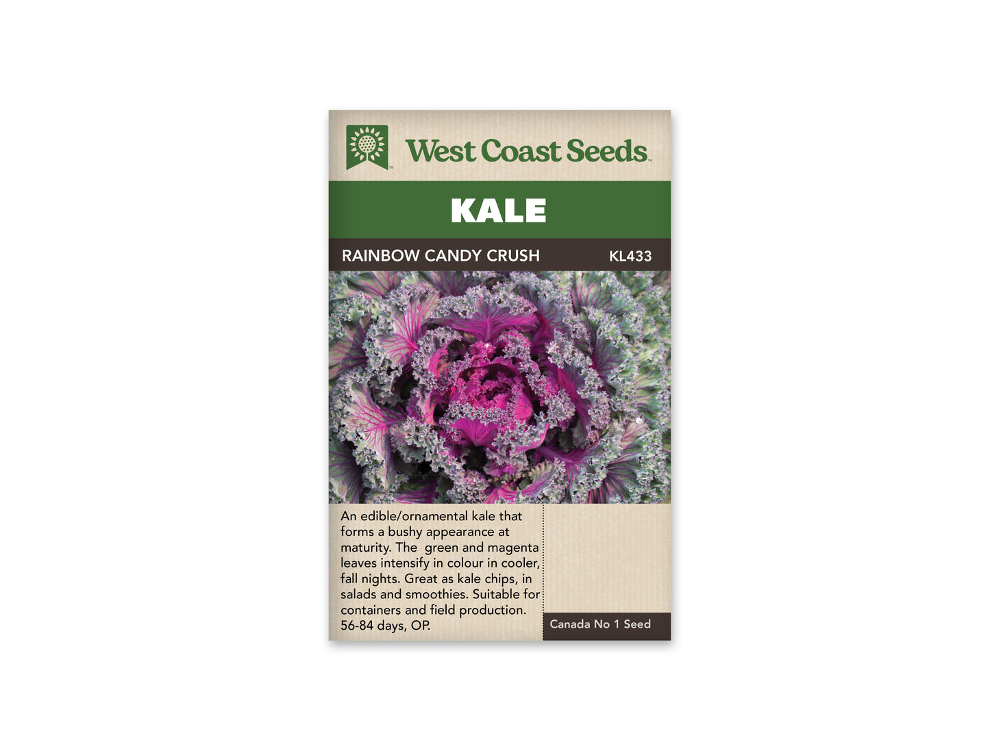 Kale "Rainbow Candy Crush F1" West Coast Seeds