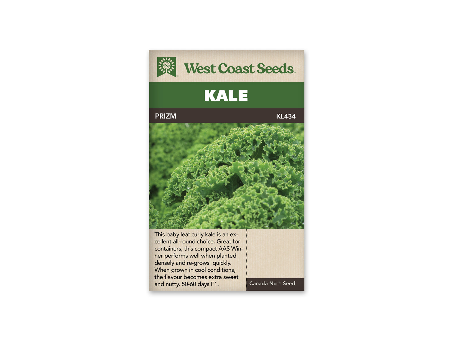 Kale “Prizm F1” West Coast Seeds