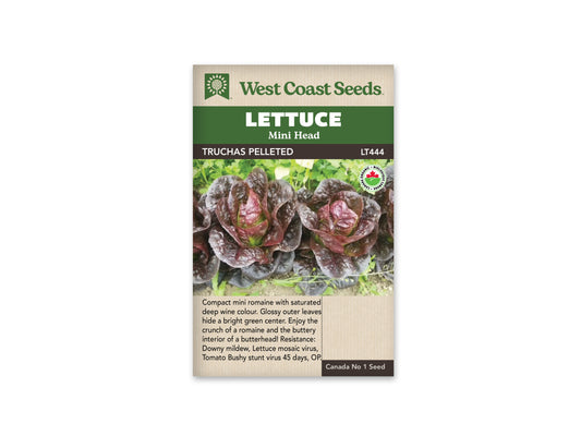Lettuce "Truchas Pelleted Organic" West Coast Seeds