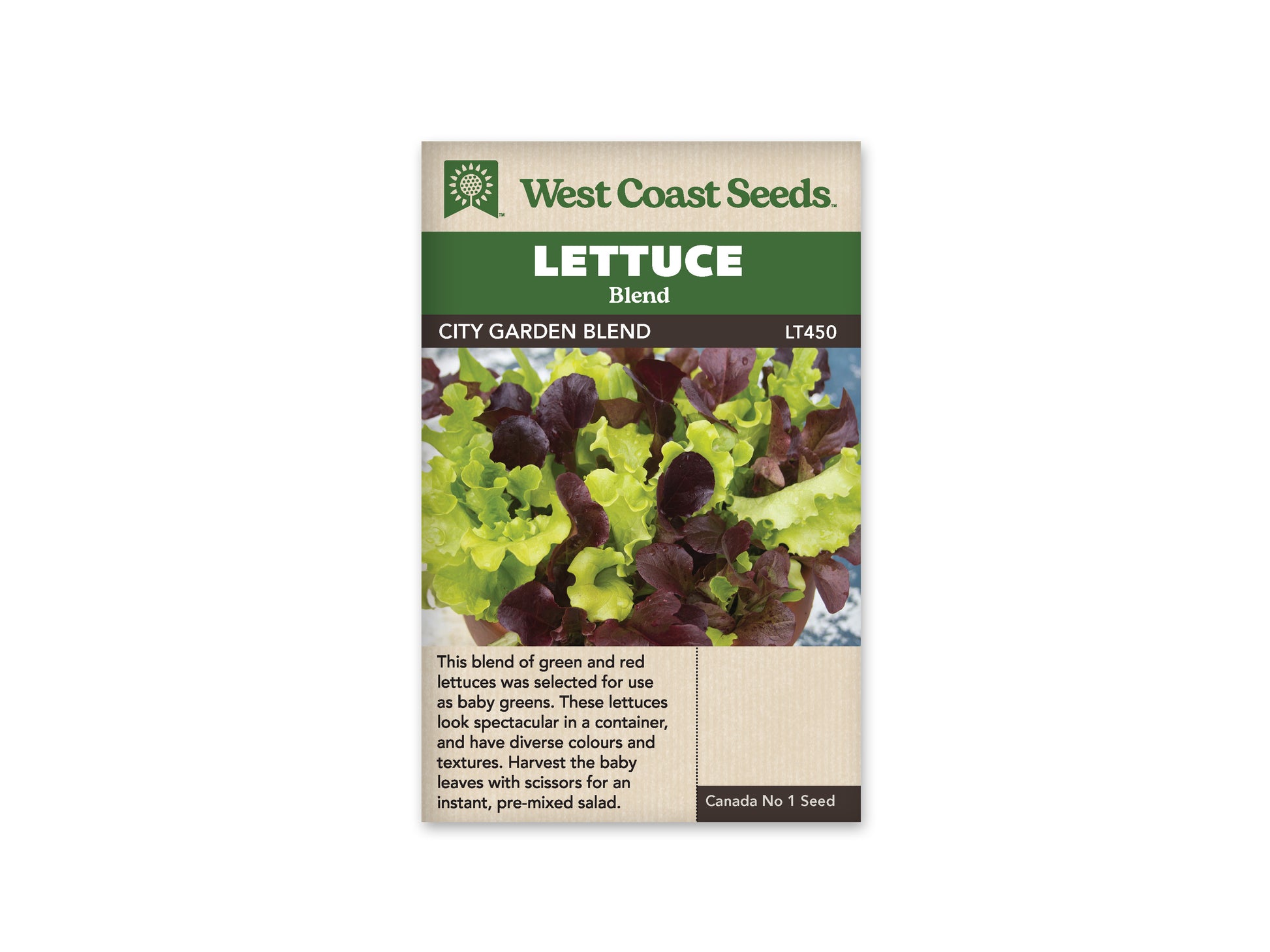 Lettuce “City Garden Pelleted” West Coast Seeds