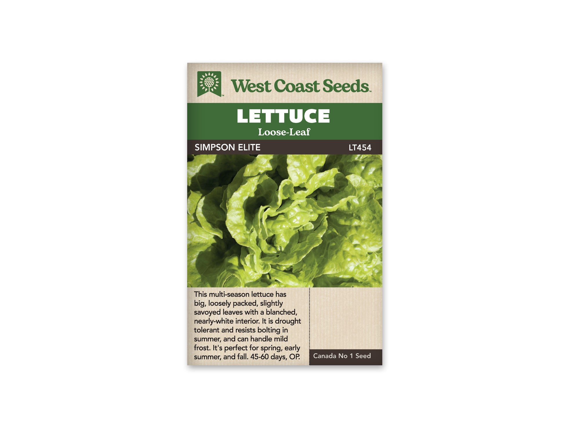 Lettuce "Simpson Elite" West Coast Seeds