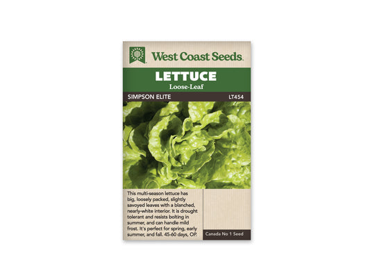 Lettuce "Simpson Elite" West Coast Seeds
