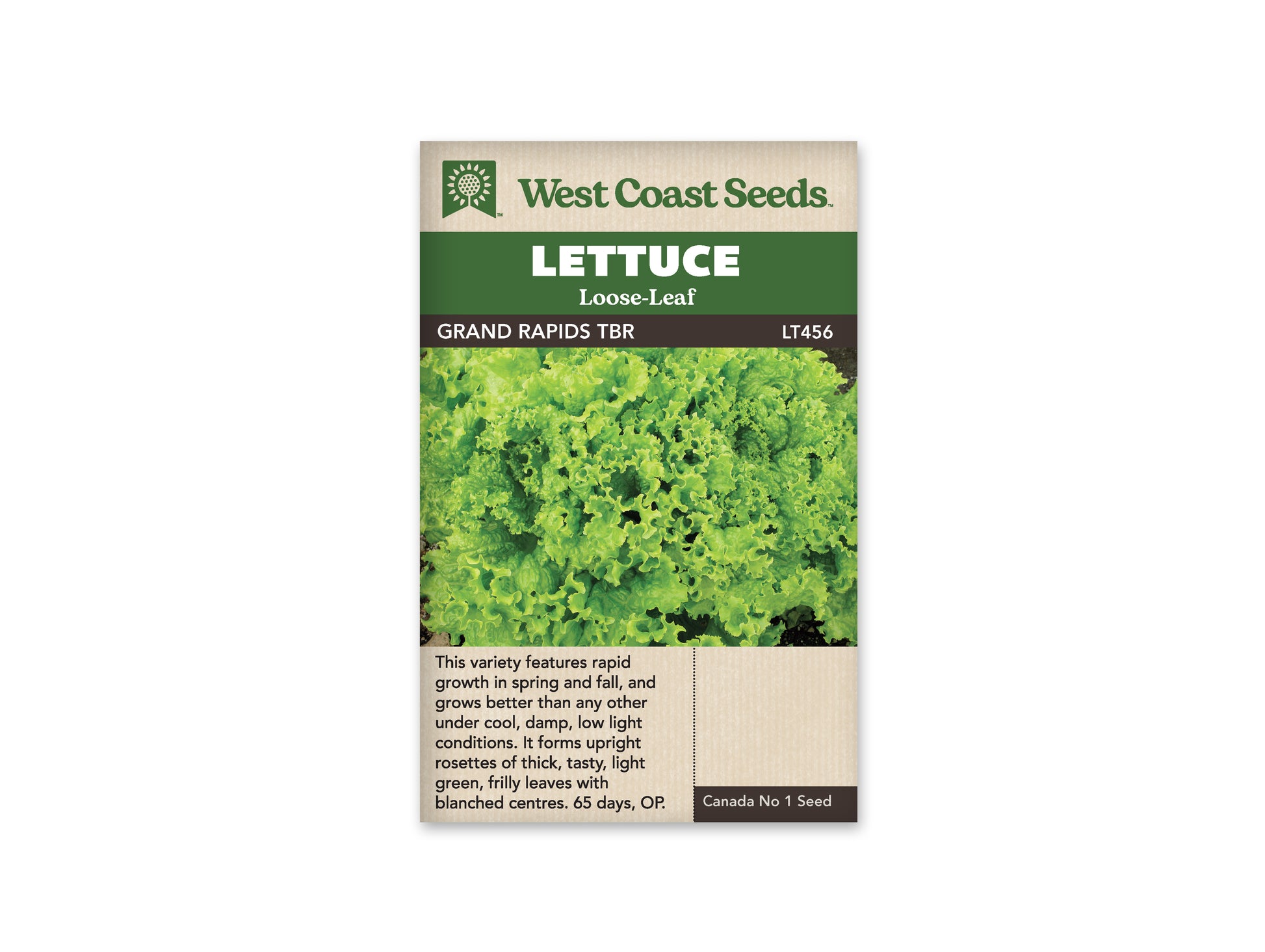 Lettuce "Grand Rapids TBR" West Coast Seeds