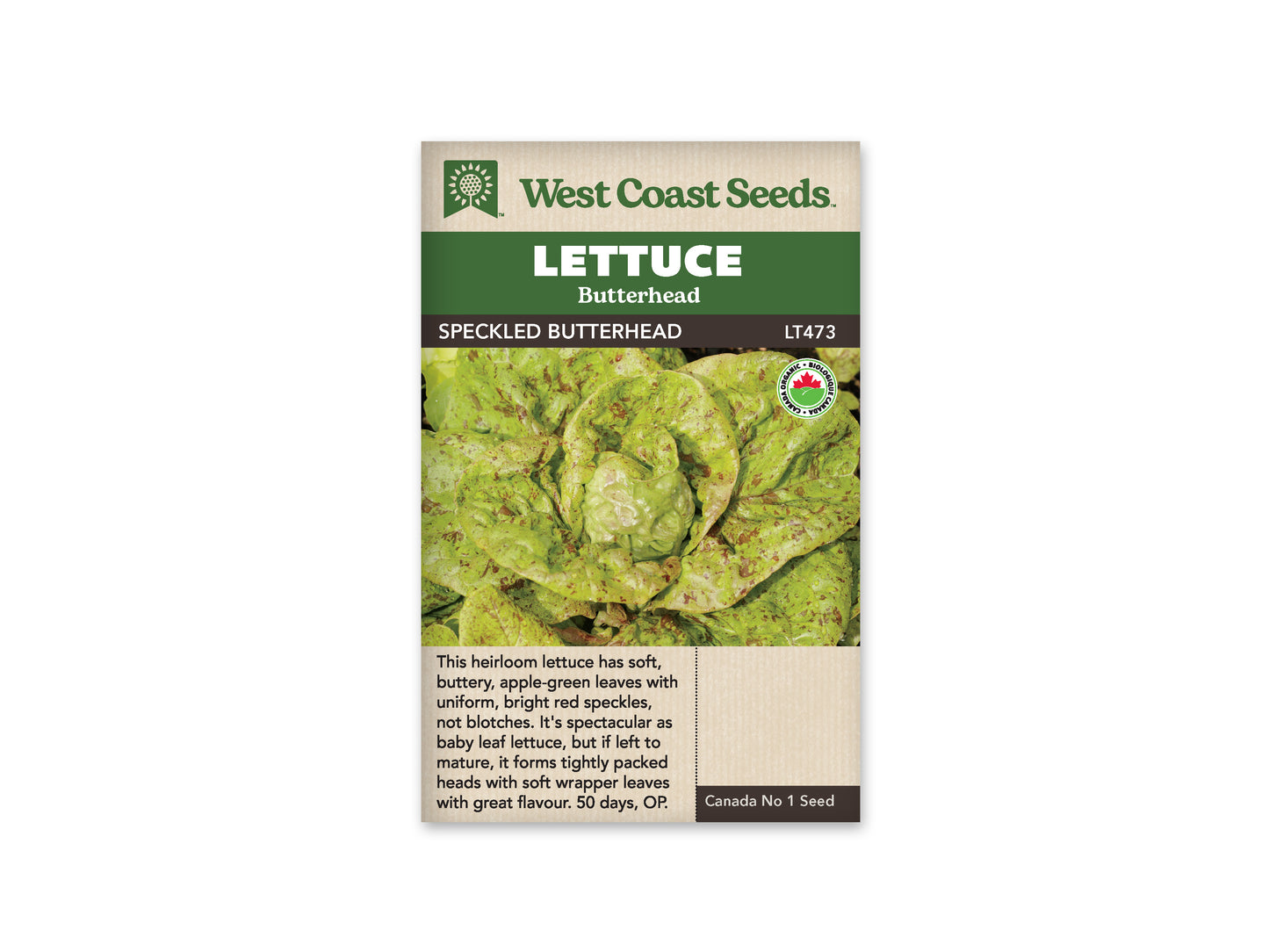 Lettuce “Speckled Organic” West Coast Seeds