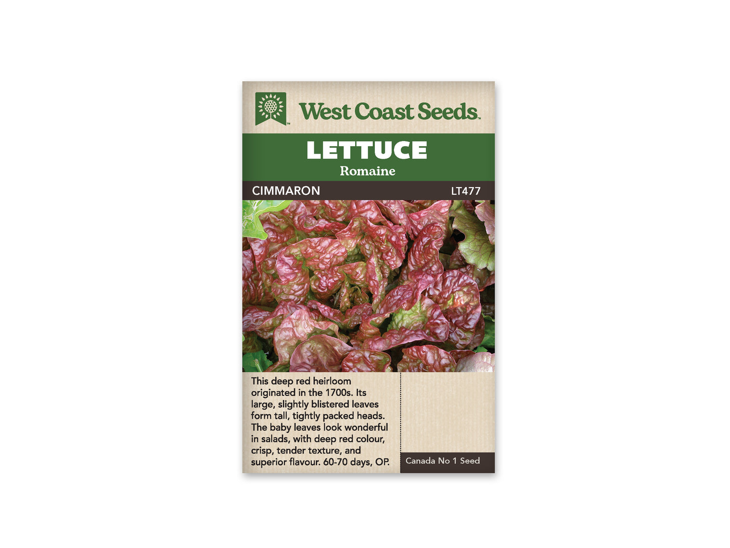 Lettuce "Cimmaron" West Coast Seeds