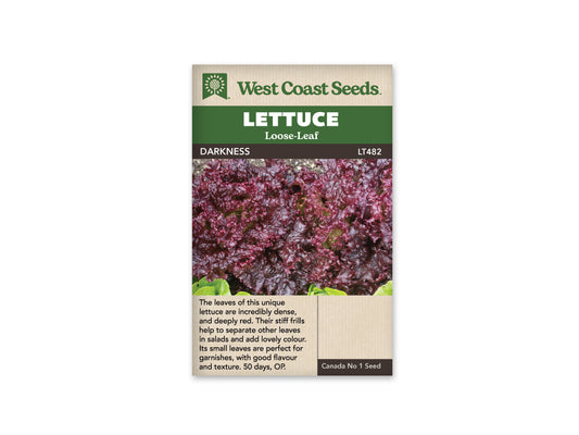 Lettuce "Darkness" West Coast Seeds